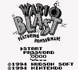 Wario Blast featuring Bomberman! (USA, Europe) (SGB Enhanced)